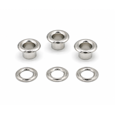 Люверс 6 мм. (сталь) з кільцем   nickel