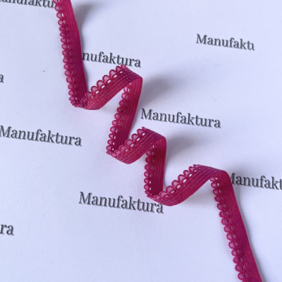 Резинка обробна ажурна: фуксія кольору